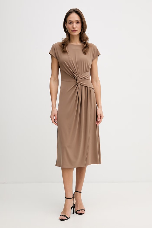 Joseph Ribkoff rochie midi bej 261146
