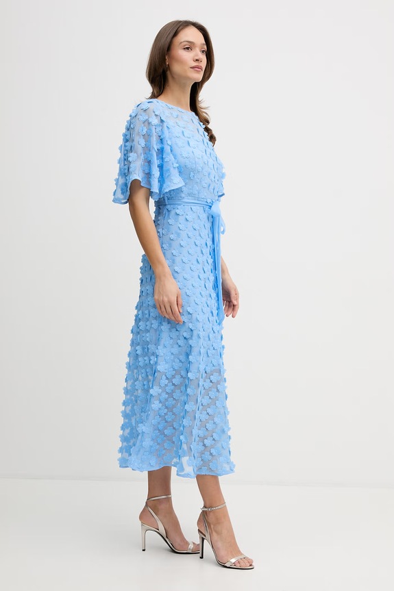 Joseph Ribkoff sukienka rozkloszowana 261738 niebieski SS26