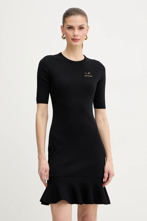 Armani Exchange rochie mini negru XW001872.AF10352