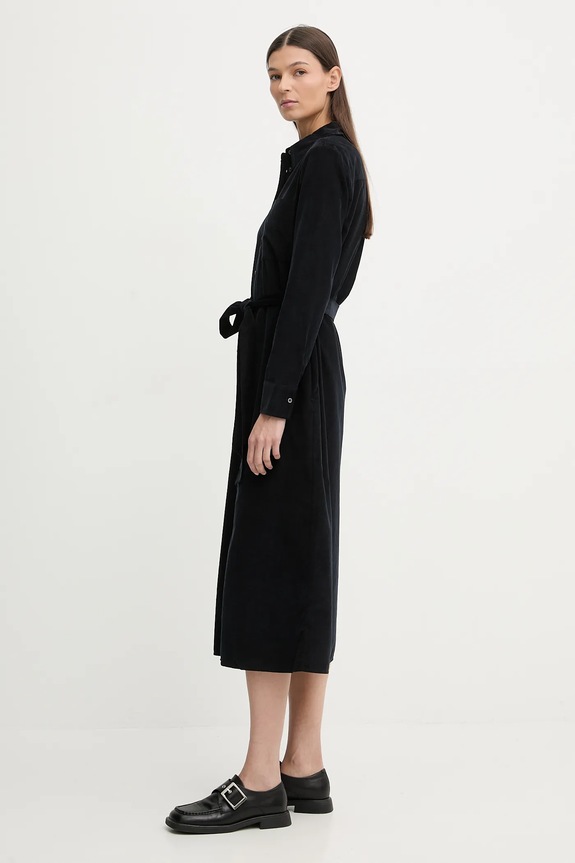 Marc O'Polo rochie din velur 5000010647 bleumarin SS26