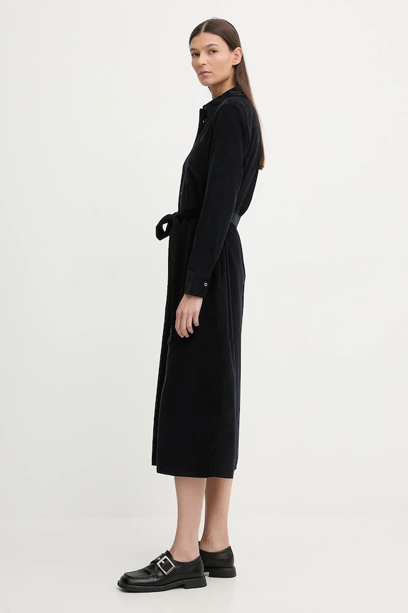 Marc O'Polo rochie din velur 5000010647 bleumarin SS26