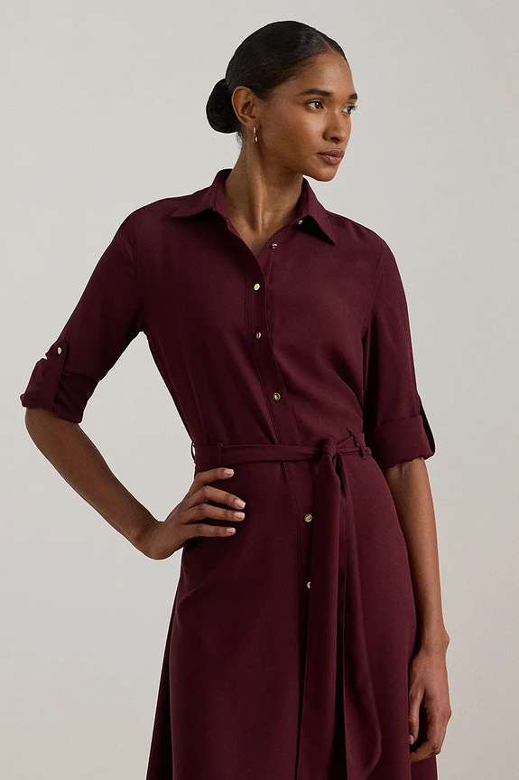 Ruházat Lauren Ralph Lauren ruha 200980920 burgundia