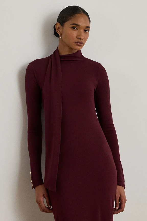 Oblečenie Šaty Lauren Ralph Lauren 200P03733 burgundské