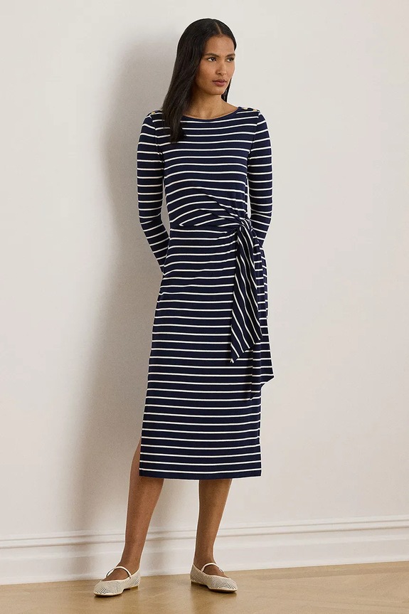 Платье Lauren Ralph Lauren узор тёмно-синий 200P03766