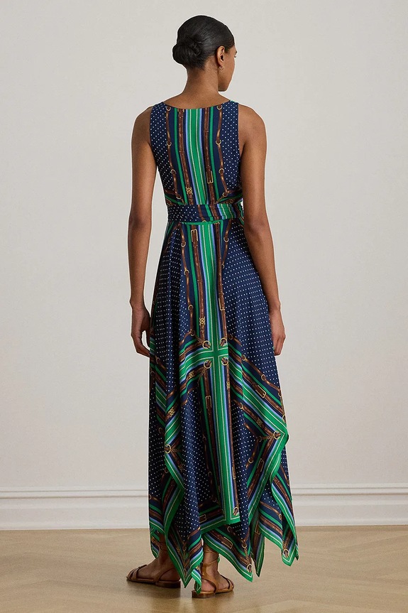 Lauren Ralph Lauren sukienka 200P08108 niebieski SS26
