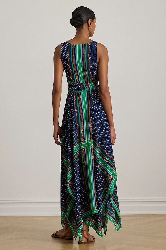 Lauren Ralph Lauren sukienka 200P08108 niebieski SS26