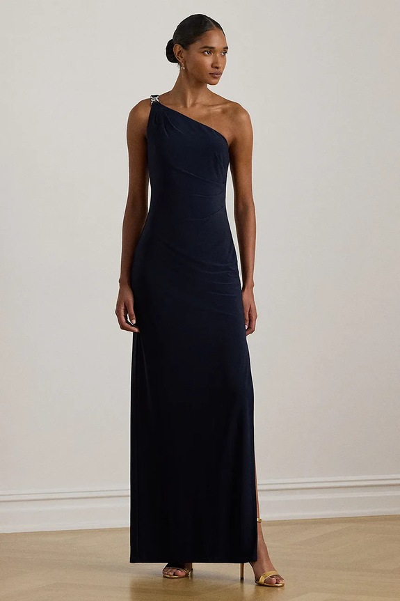 Lauren Ralph Lauren sukienka z elastanem granatowy 253980922
