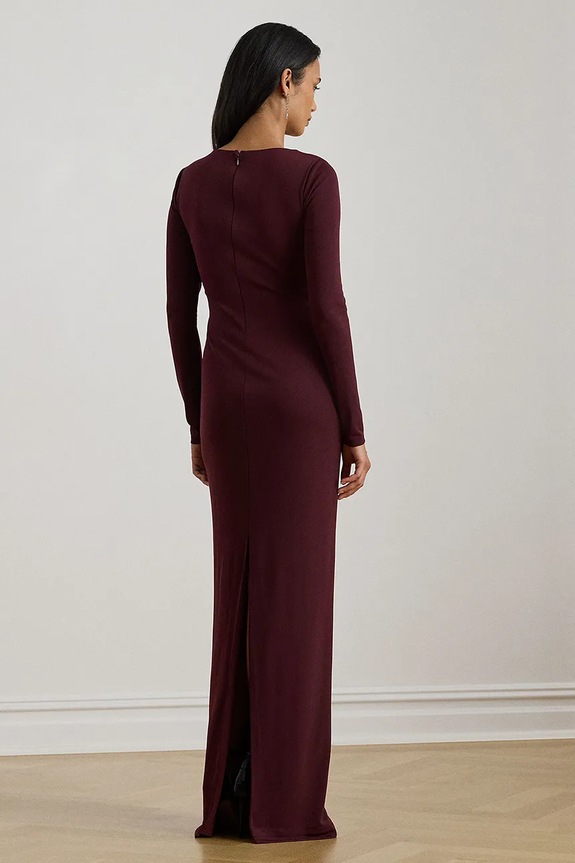 Šaty Lauren Ralph Lauren 253P03589 burgundské SS26