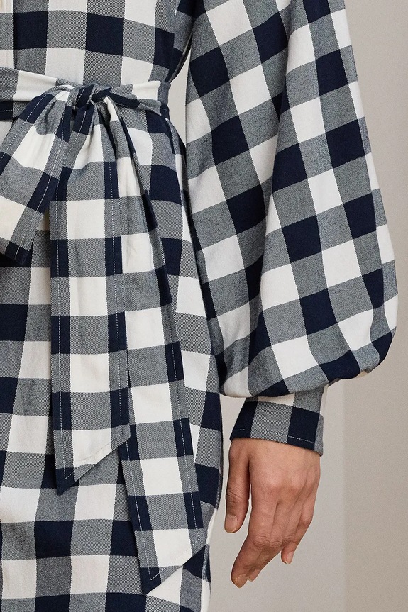 Bavlnené šaty Lauren Ralph Lauren tmavomodrá 200P03519