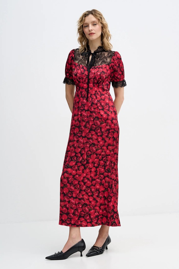 Never Fully Dressed sukienka Cherry Lyla NFDDR3187 czerwony SS26