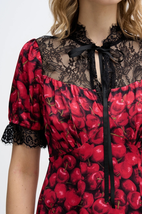 Never Fully Dressed sukienka Cherry Lyla NFDDR3187 czerwony