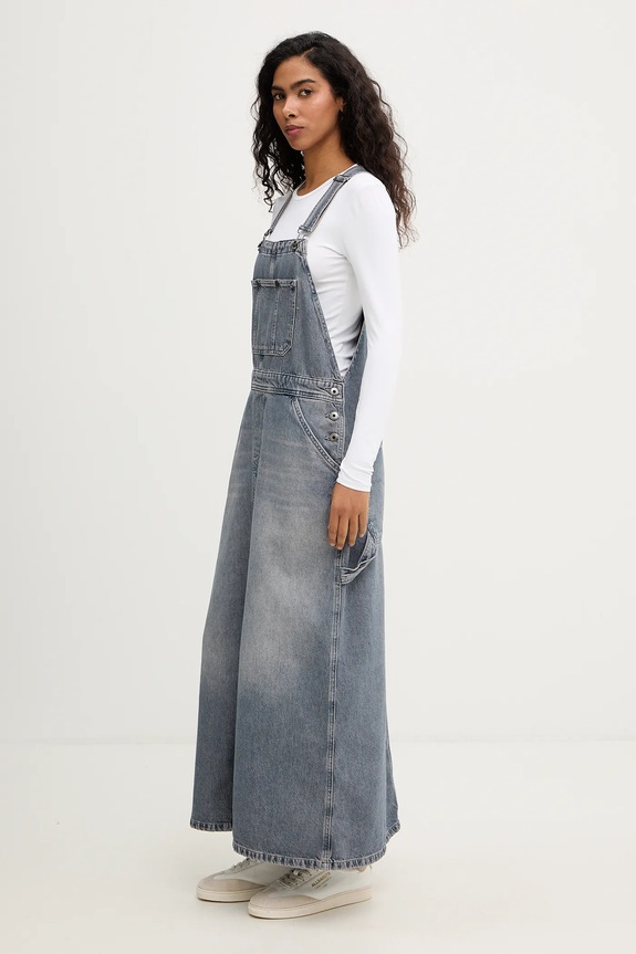 G-Star sukienka jeansowa Carpenter Dungaree D27931.D943 niebieski SS26