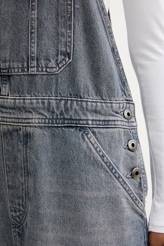 G-Star sukienka jeansowa Carpenter Dungaree D27931.D943 niebieski