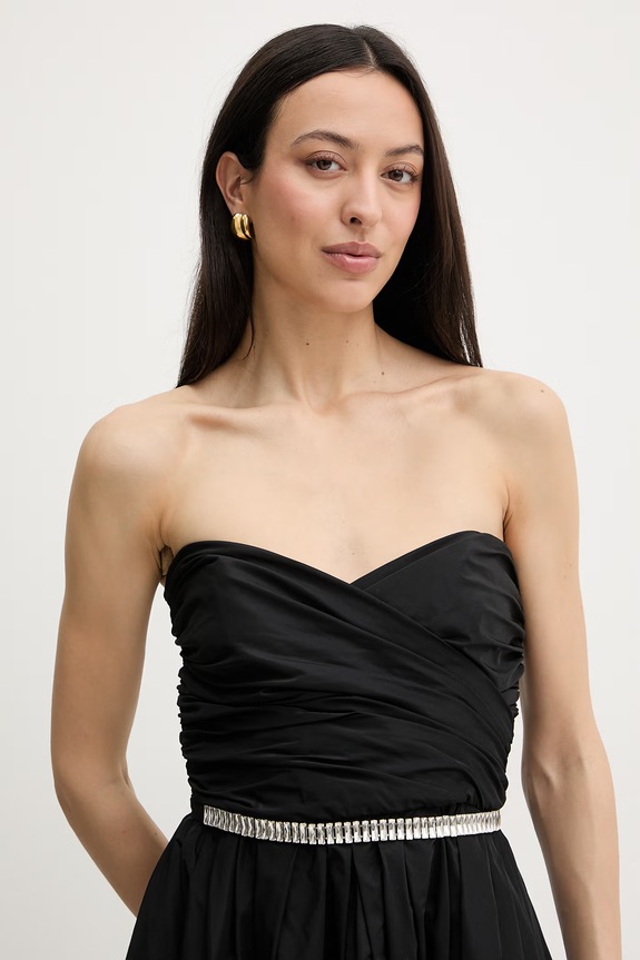Pinko rochie drapată 106254.A327 negru