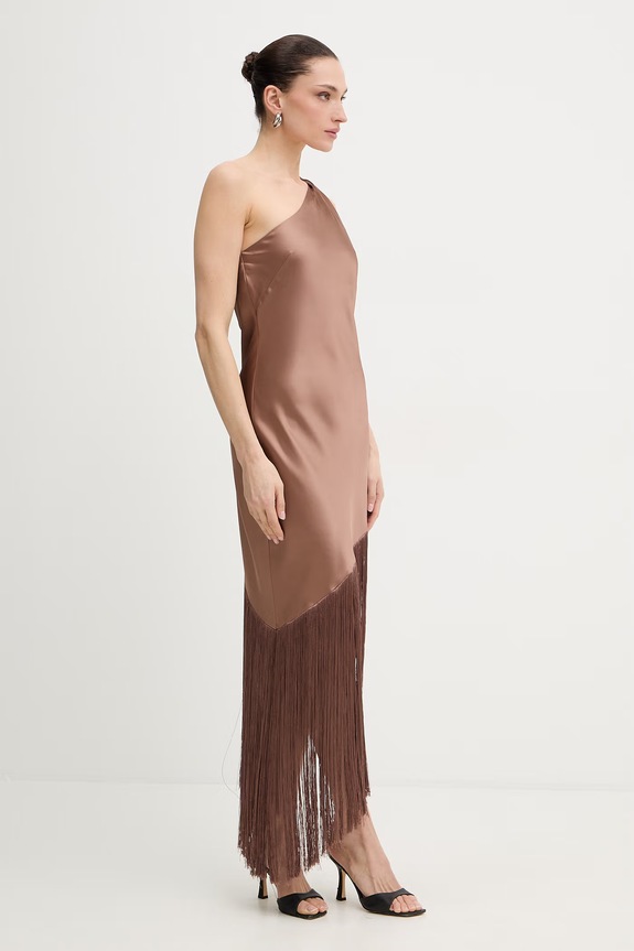 Φόρεμα Pinko 106352.A33D καφέ SS26