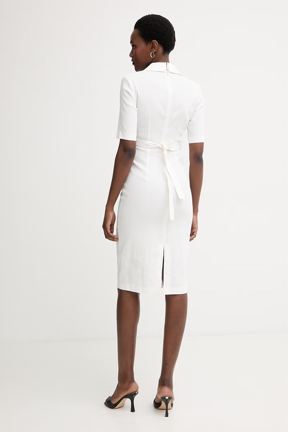 Îmbrăcăminte Pinko rochie din in 106499.A34I alb