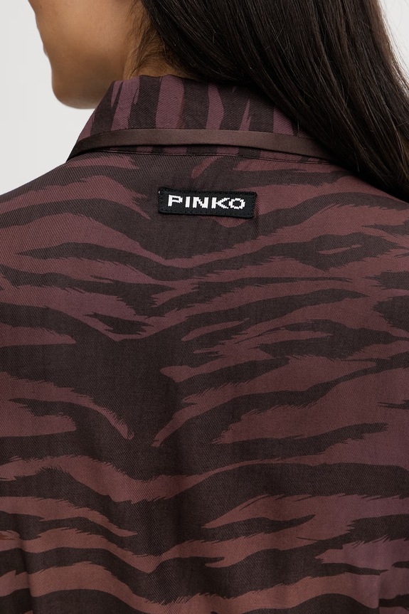 Pinko rochie de vară cu vâscoză 106543.A37R maro