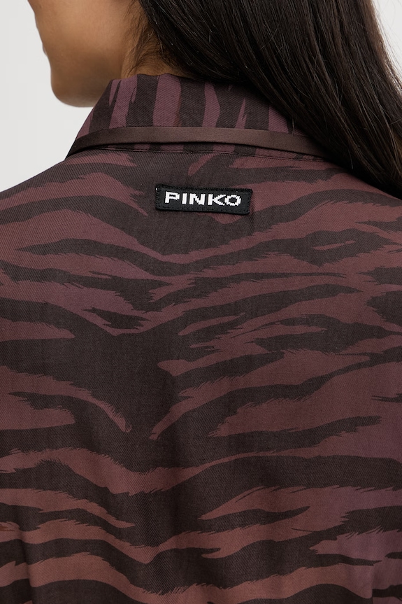Pinko rochie de vară cu vâscoză 106543.A37R maro