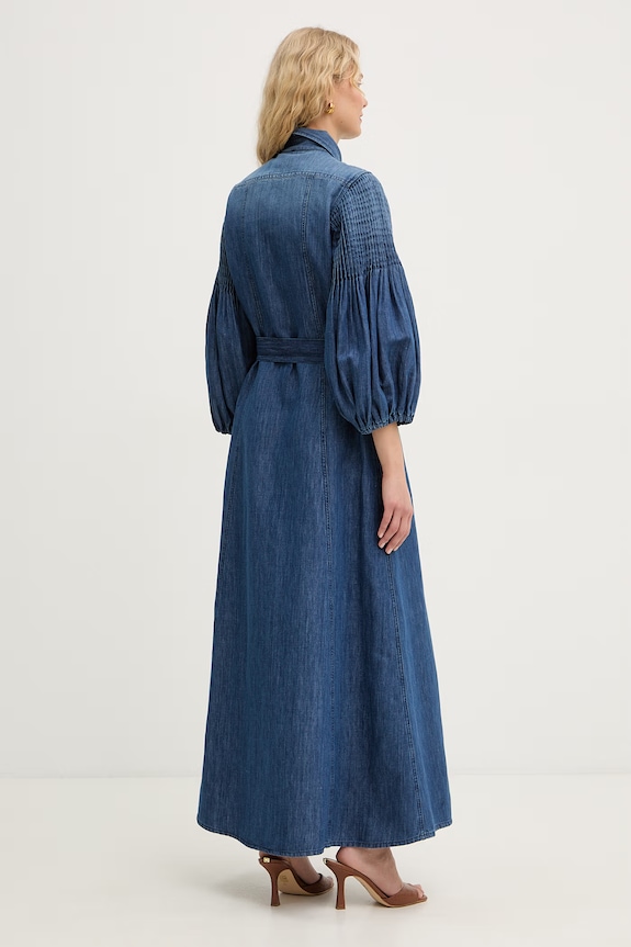 Pinko košeľové šaty rifľové 106401.A33J modrá SS26