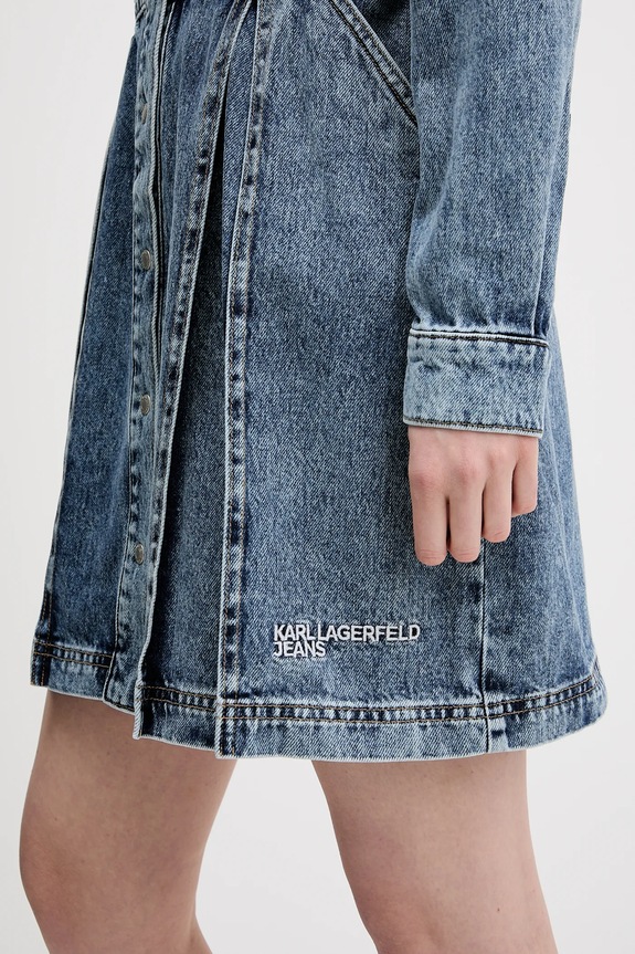Jeans obleka Karl Lagerfeld Jeans B1W13036 modra