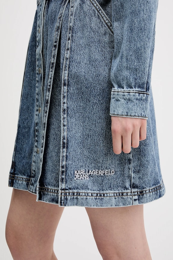 Jeans obleka Karl Lagerfeld Jeans B1W13036 modra