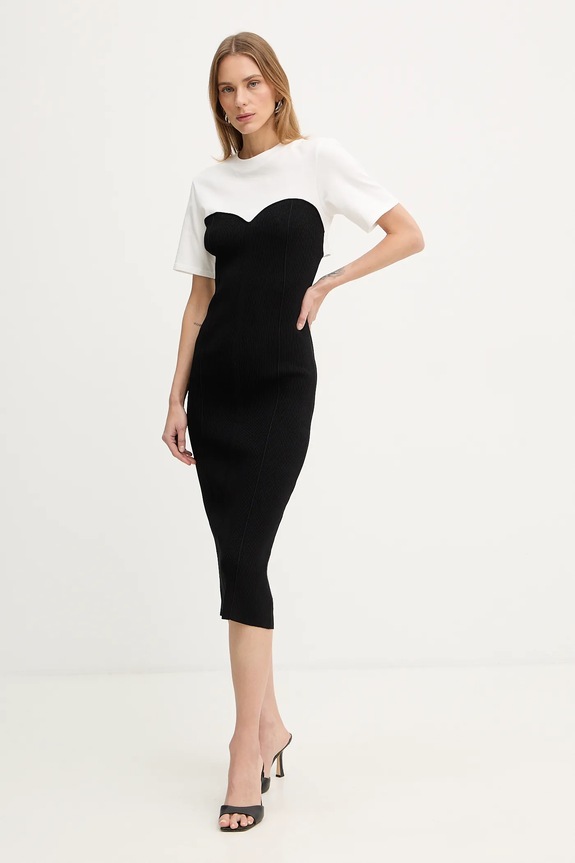 Φόρεμα Patrizia Pepe 8A1630.K081 μαύρο SS26