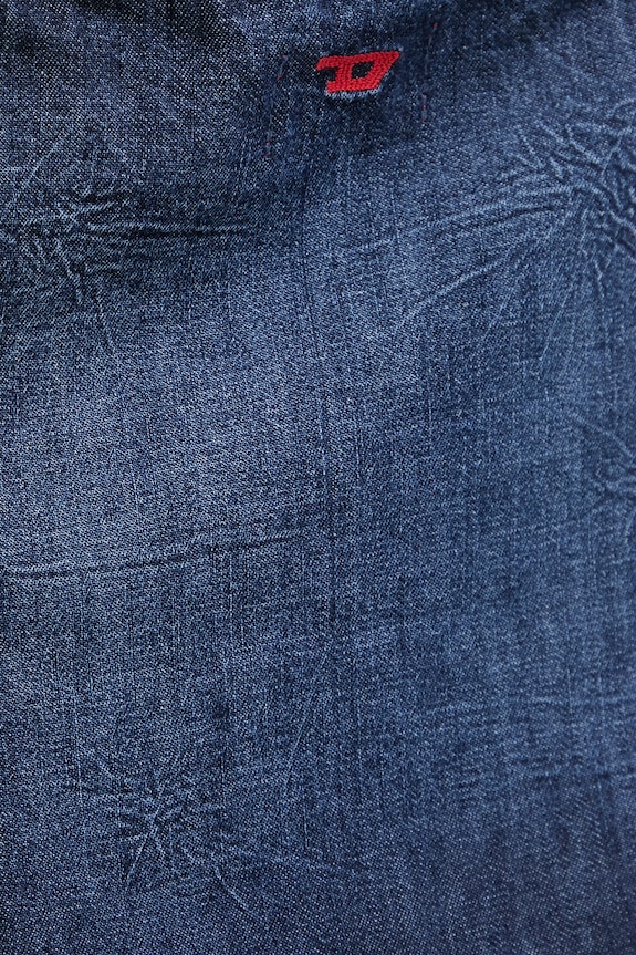 Diesel sukienka bawełniana DE-BELD-D A21453.0DBDB niebieski
