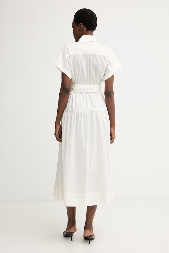 Îmbrăcăminte Pedro del Hierro rochie tip cămașă cu bumbac 3813567 bej