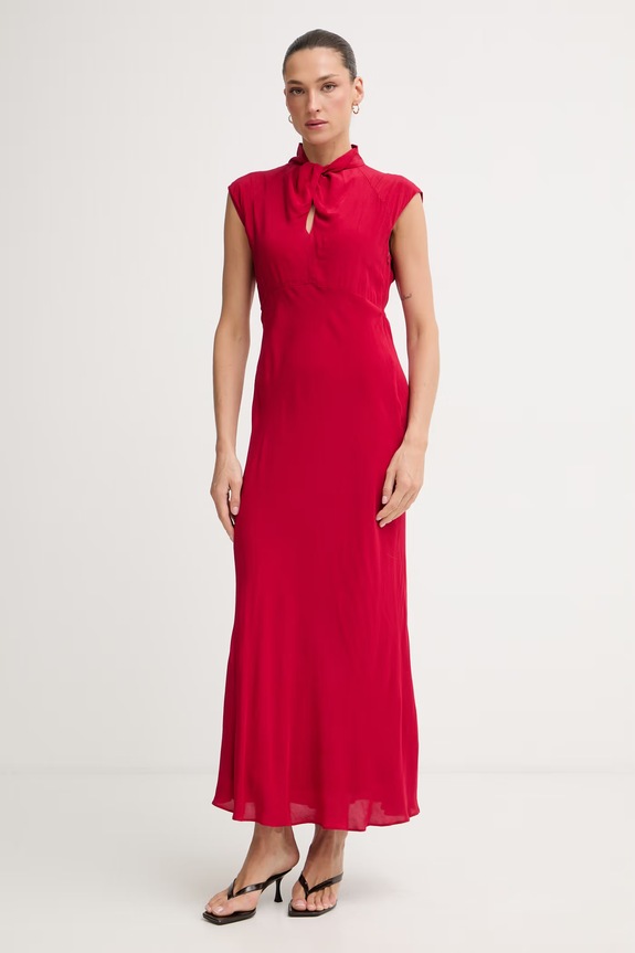 Pedro del Hierro sukienka z wiskozy czerwony 3813559