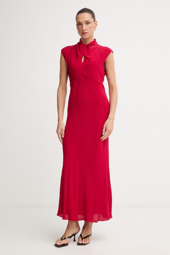 Pedro del Hierro sukienka z wiskozy czerwony 3813559