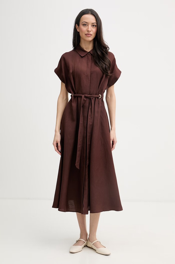 Joseph Ribkoff rochie de vară cu in maro 262907