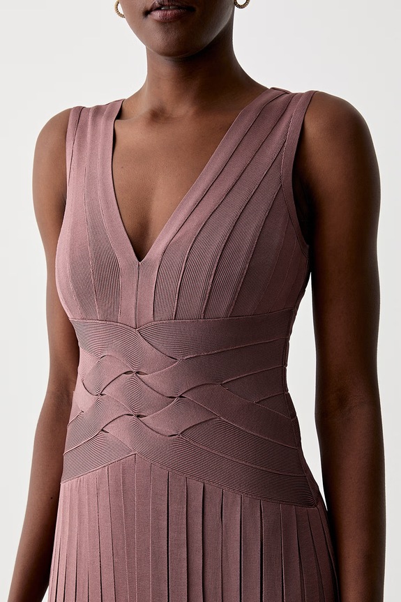 Herve Leger rochie Harlow FRI8549951 maro