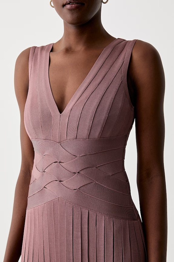 Herve Leger rochie Harlow FRI8549951 maro