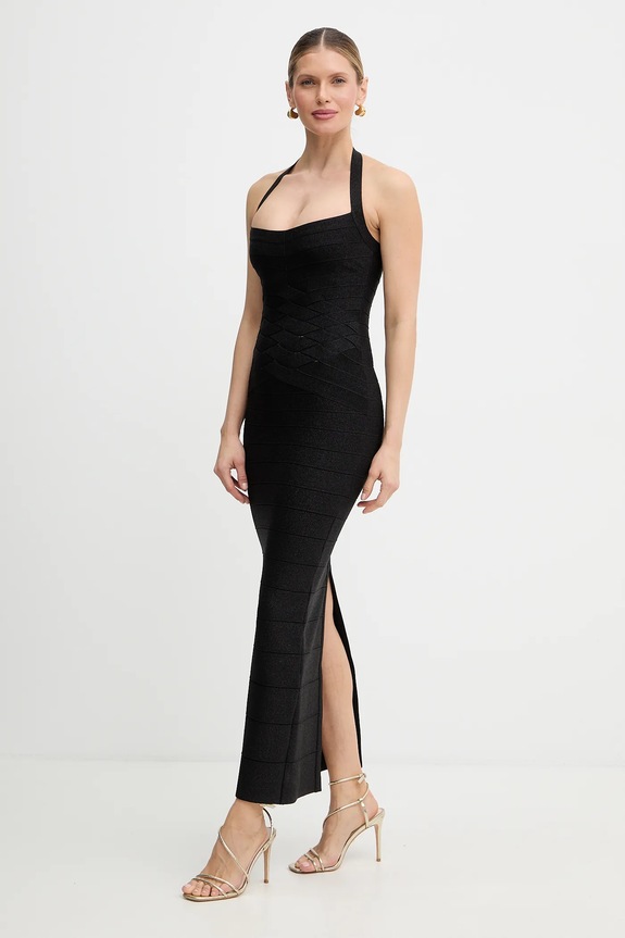 Šaty Herve Leger Maxine HLM8551109 čierna SS26