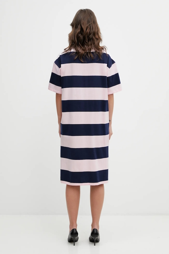 Îmbrăcăminte Coperni rochie din bumbac Striped Polo COPJS216F5026 roz