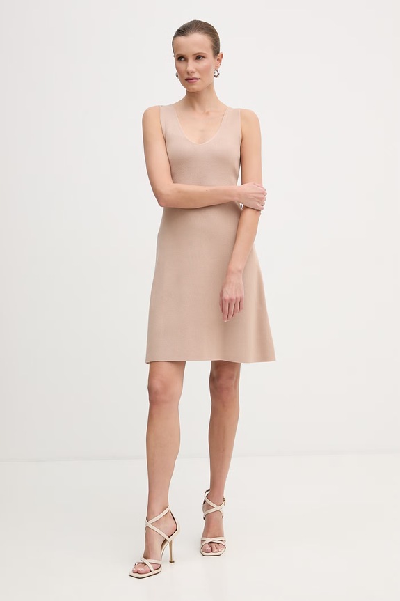 Ρούχα Φόρεμα Morgan RMORESA μπεζ