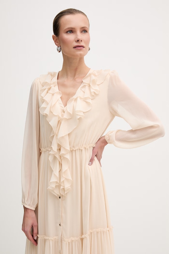 Šaty Morgan béžová ROMANCE