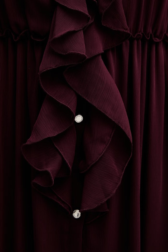 Šaty Morgan ROMANCE burgundské