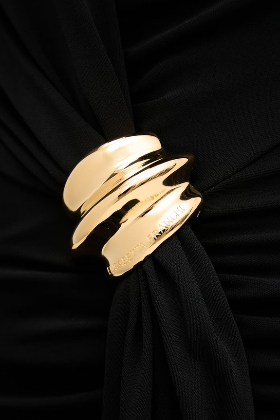 Elisabetta Franchi φόρεμα με βισκόζη ABR1461E2