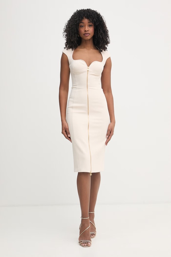 Elisabetta Franchi Rochie bej AB90061E2