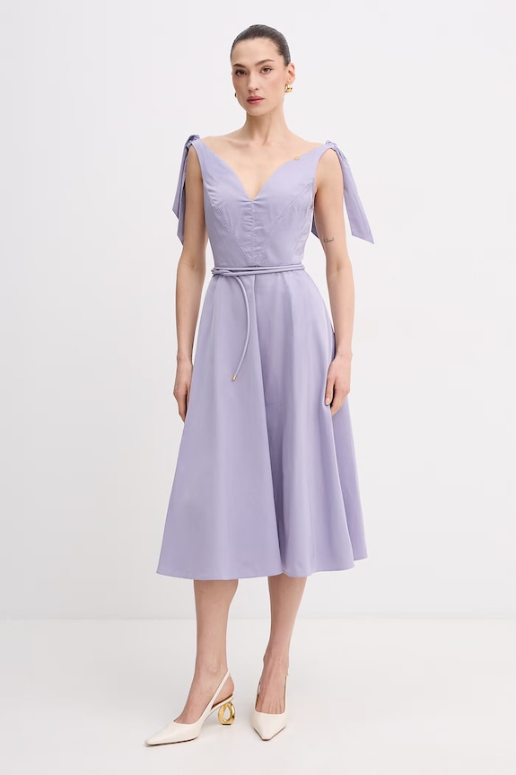 Elisabetta Franchi rochie de vară violet AB90361E2