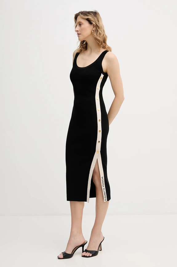 Φόρεμα Elisabetta Franchi AM03S61E2 μαύρο SS26