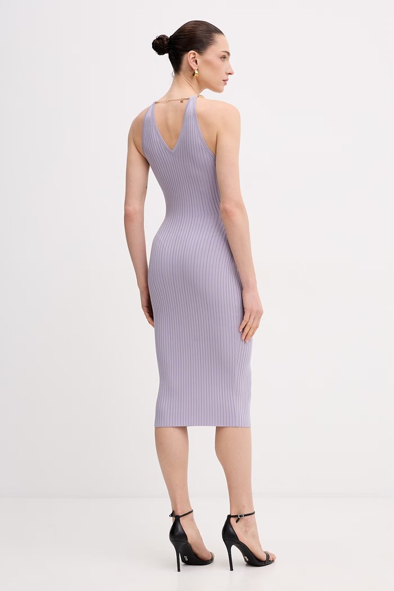 Ρούχα Elisabetta Franchi φόρεμα bodycon AM16S61E2 μωβ