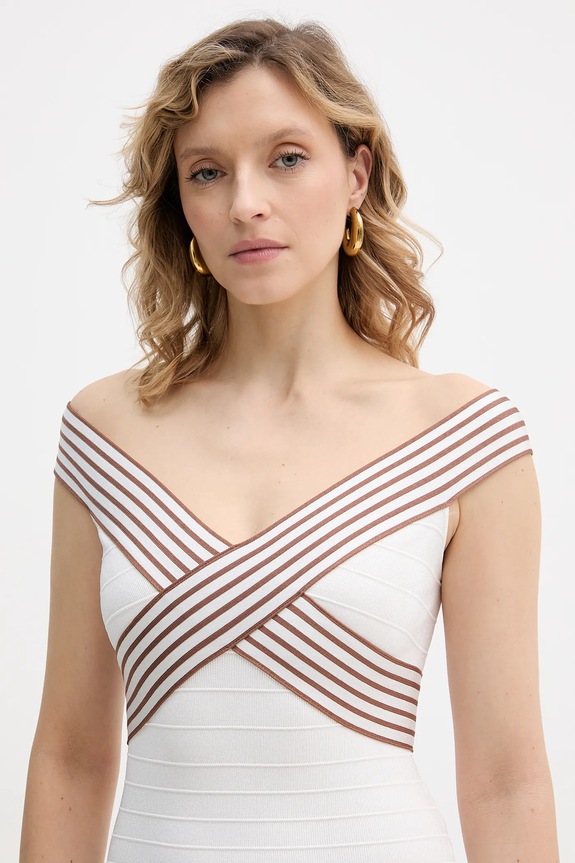Φόρεμα Elisabetta Franchi μπεζ AM75S61E2