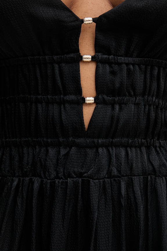 Liu Jo rochie evazată cu vâscoză WA6405.T434A negru
