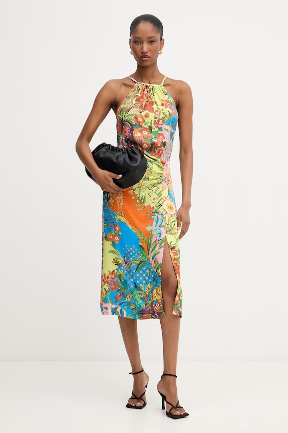 Liu Jo rochie de vară cu vâscoză WA6518.T473A multicolor SS26