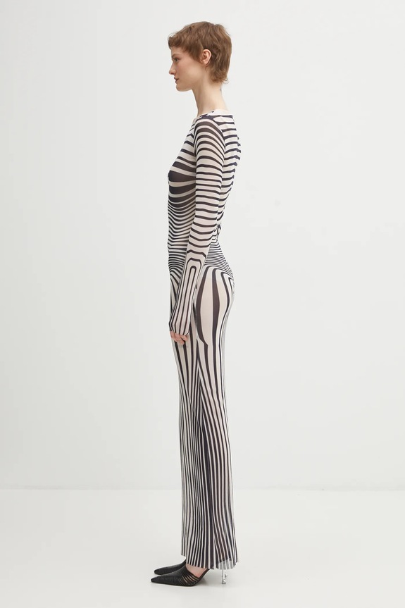 Jean Paul GAULTIER sukienka Morphing Stripes 26.01.W.DR132.M019P granatowy SS26