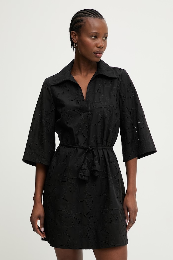 Marella šaty bavlněné PADANA1 černá 2613221204200