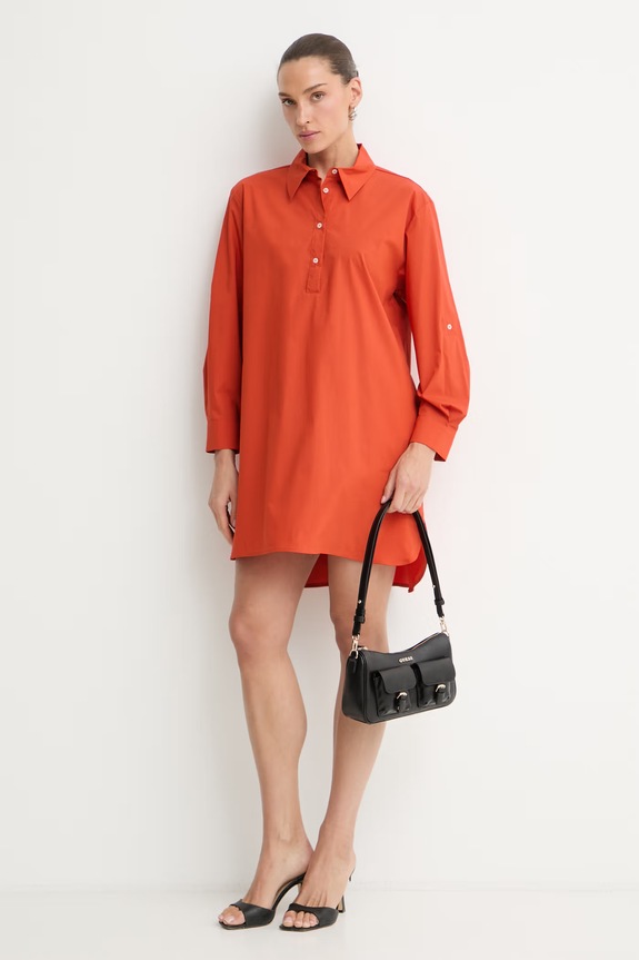 Marella košeľové šaty s bavlnou Emme by Marella 2615221182200 oranžová SS26