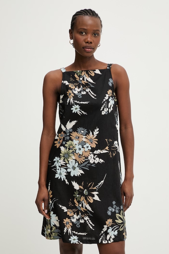 Marella šaty se lnem Emme by Marella černá 2615221382200